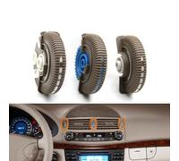 AEIOUPMMA Perilla de ventilación de Aire Acondicionado Delantera Izquierda y Derecha para Mercedes Benz Clase E W211 2003-2008 E230 E260 E280 2118300054 (marrón Oscuro-Central B)