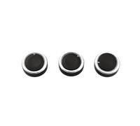 AEIOUPMMA Perillas Aire Acondicionado 3 Piezas Perilla Control Calor Perilla Interruptor Aire Acondicionado Perilla Interruptor Control Calor Accesorios para Mazda 3 2004-2009(Black)