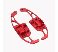 AEIOUPMMA Reemplazo de la extensión de la Palanca de Cambios del Volante, 2 Piezas para VW Golf 5 6 MK5 MK6 Jetta Passat Polo Beetle(Red)