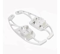 AEIOUPMMA Reemplazo de la extensión de la Palanca de Cambios del Volante, 2 Piezas para VW Golf 5 6 MK5 MK6 Jetta Passat Polo Beetle(Silver)