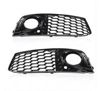 AEIOUPMMA Rejilla de Malla para luz antiniebla Delantera de Coche, Color Negro, con diseño de Panal para Audi A4 B8 2009 2010 2011 2012