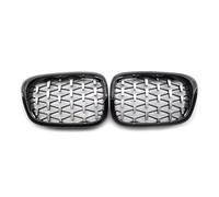 AEIOUPMMA Rejilla de Malla Superior para automóvil, Estilo meteorito de Diamante, Rejilla Delantera Tipo riñón, Serie 5 para BMW E39 520i 525i 535i 540i M5 1999-2003