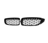 AEIOUPMMA Rejilla de riñón Delantero de Coche,Color Negro Brillante,con Forma de Diamante,para BMW Serie 4 F32/F33/F36 2014-2019,2 Unidades