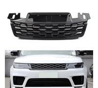 AEIOUPMMA Rejilla Delantera Superior del radiador para automóvil, Color Plateado y Negro, ABS, Accesorios para automóvil para Land Rover Range Rover Sport 2018 2019 2020 2021(Black)