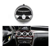 AEIOUPMMA Rejilla Interior de Salida de ventilación de Aire Acondicionado Delantero Trasero para Mercedes Benz Clase C W205 GLC W253 2015-2021 2058300201 (Modelo B Central 1 Pieza)