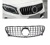 AEIOUPMMA Rejilla Superior del radiador del Parachoques Delantero del Coche Clase GLA para Mercedes Benz X156 GLA180 GLA200 GLA250 2014 2015 2016(Chrome)