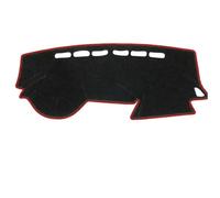 AEIOUPMMA salpicadero,salpicadero,Parasol,Alfombra,para KIA Rio 3 K2 2012 2013 2014 2015 2016(Red Edge (LHD),Flannel)
