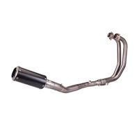 AEIOUPMMA Sistema Completo de Escape de aleación de Titanio con Tubo de Enlace Delantero y Kit de actualización de silenciador de Carbono para Yamaha YZF R3 R25 MT03 2015-2024(C)