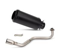 AEIOUPMMA Sistema de Escape de Motocicleta con silenciador de Tubo de Enlace Delantero de Acero Inoxidable DB Killer Slip On para Honda GROM MSX125(B)
