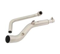 AEIOUPMMA Sistema de Escape de Motocicleta Slip-On, Tubo de Enlace Central Delantero, silenciador de 51 mm, Acero Inoxidable para zontes ZT125 U1 G1 2021 2022(A)