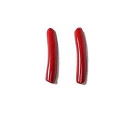AEIOUPMMA Tiras Decorativas para manija de Puerta automóvil,moldura para decoración de automóviles para Audi TT 2008-2014(Carbon Fiber Red)