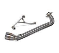 AEIOUPMMA Tubo de Enlace Delantero de Escape de Motocicleta de 51 mm, Tubo de cabecera de Scooter de Acero Inoxidable para SYM DRG BT DRG158