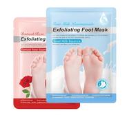 AEIXYA 2 Pares Mascarilla Pies Exfoliante, Máscara Pies Peeling, Mujeres y Hombres Quitar Piel Muerta y Callos, Aloes