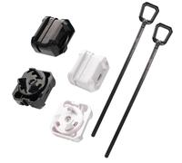 AEIXYA 2 Piezas Lanzador Para Beyblade X, Lanzador Con Dentada De Alta Velocidad Para X Spinning Tops, Ideal Para Batallas Y Competencias(Negro/Blanco,A)