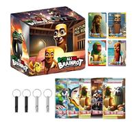 AEIXYA 36 Sobres Italian Brainrot Mix Psychedelic,Cartas Italian Brainrot,Cromos Brainrot,Tung Tung Tung Saur,Trading Card Game (A)