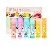 AEIXYA 6 Unidades De Bálsamo Labial Afrutado, Set De Bálsamos Labiales Hidratantes, Cuidado Labial Para Labios Muy Secos, Regalos Para Niñas, Mascarilla Labial Para Dormir, Cuidado Labial