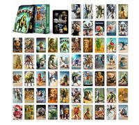 AEIXYA 60 Cartas Italian Brainrot con 32 Pegatinas Tung Tung Tung Saur Album Juguetes para Coleccionistas (A)