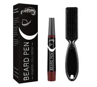 AEIXYA Beard Pen Filler para hombres,Relleno de Barba de Instantáneos,Lápiz Barba Hombre,Delineador para barba fácil,Water Proof Micro-Fork Tip Beard Pen,Moustache, Eyebrows (Marrón)