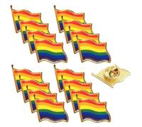 AEIXYA Pack de 16 Broches del Arcoíris para Orgullo Gay, Accesorios LGBT con Diseño Exclusivo, Pines Versátiles para Decorar Mochila, Chaqueta Denim, Bolso o Colección, Regalo Perfecto de Celebración