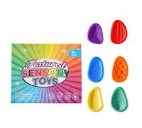 AEIXYA Piedra Sensorial para Adultos, Juguetes Anti Estrés para Ansiedad y Autismo, Juguete Fidget Texturizado para Manos con Silicón Suave, Alivia Tensión y Mejora la Concentración en Casa o Oficina