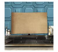 AEJHSIN Funda Para TV Cubierta De Tela Terciopelo For TV, 43 Pulgadas, 55, 65, Colgante For, Antipolvo For Escritorio(Velvet Gold Coffee,43 inches)