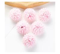 AEJHSIN Hortensias Artificiales 50/100 Piezas de Flores Artificiales Seda, Bolas crisantemo, Ramo Novia for Boda, Arco jardín, Festival en casa, decoración navideña Bricolaje(Pink,50pcs)