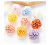 AEJHSIN Hortensias Artificiales 50/100 Piezas de Flores Artificiales Seda, Bolas crisantemo, Ramo Novia for Boda, Arco jardín, Festival en casa, decoración navideña Bricolaje(Multi,50pcs)