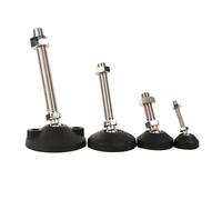 AEJHSIN Patas niveladoras Ajustables M8 M10 M12 M14 M16 M18 M20 Pies de Ajuste universales Nailon nivelación Ajustables Base giratoria Patas articuladas(D80xM14x150,1 PCS)