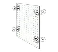 AEJHSIN Separador de Tanque de Peces Placa De Aislamiento Flexible For Pecera, Compartimento Superior E Inferior con Corte Libre, Almohadilla(Clear 1mm Hole,20x50cm)