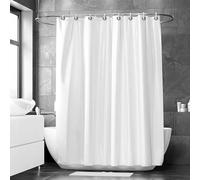 AEKDCL Cortina de ducha lavable, 220 x 180 cm (ancho x alto), color blanco, resistente al moho, lavable para baño, habitación húmeda, cortina de ducha de tela de poliéster extralarga, cortinas de