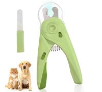 AEKKNIU Cortaúñas LED para perros con luz, ilumina las uñas y la línea de sangre para un corte seguro, con lima de uñas, protector transparente y bloqueo de seguridad, adecuado para gatos y perros