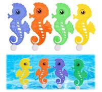 AEKZOX Juguetes de Buceo Caballitos de Mar - Set 4 Piezas de Agua para Niños 3-6 Años | Aprender a Nadar y Entrenamiento en Piscina | Regalo Verano Juguete Sumergible