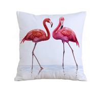 AELKSP Fundas de Cojín 40x40 cm,Acuarela pájaro exótico Flamenco,Fundas de Cojín Decorativo para Sofá,Cama, Silla,Salón,Coche.Modernas y con Cremallera Invisible