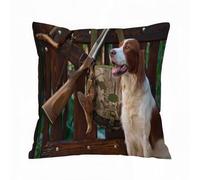 AELKSP Fundas de Cojín 40x40 cm,Perro de Caza de faisán Spaniel,Fundas de Cojín Decorativo para Sofá,Cama, Silla,Salón,Coche.Modernas y con Cremallera Invisible