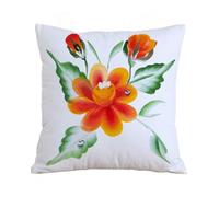 AELKSP Fundas de Cojín 45x45 cm,Acuarela, Jardín, Hojas, Verde, Bonita, Ramo, Flor, Verde, Naranja,Fundas de Cojín Decorativo para Sofá,Cama, Silla,Salón,Coche.Modernas y con Cremallera Invisible