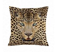 AELKSP Fundas de Cojín 45x45 cm,Imagen de Arte con Estampado de Leopardo y Tigre Salvaje de Vida Silve,Fundas de Cojín Decorativo para Sofá,Cama, Silla,Salón,Coche.Modernas y con Cremallera Invisible