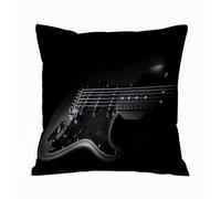 AELKSP Fundas de Cojín 50x50 cm,Tema Infantil de Dibujos Animados de Guitarra eléctrica de música Rock,Fundas de Cojín Decorativo para Sofá,Cama, Silla,Salón,Coche.Modernas y con Cremallera Invisible