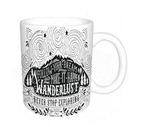 AELKSP Tazas grandes de 330 ml para café, tazas desayuno, té y bebidas calientes, tazas de cafe,Aventura, viaje y exploración temática Sigue tu sueño Cita Pasión por los via,regalo aniversario pareja