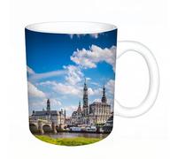 AELKSP Tazas grandes de 330 ml para café, tazas desayuno, té y bebidas calientes, tazas de cafe,La antigua ciudad de Dresde, Alemania. Centro histórico y cultural de Europa.,regalo aniversario pareja