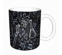 AELKSP Tazas grandes de 330 ml para café, tazas desayuno, té y bebidas calientes, tazas de cafe,Objetos de laboratorio de ciencias de regreso a la escuela, bocetos de estilo,regalo aniversario pareja