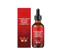 Aeluro Cayenne Drops, Aeluro Cayenne Pepper Drops, Aeluro Cayenne Pepper Extracto de Pimienta de Cayena, 60 ml de gota líquida de pimienta de cayena natural, fórmula suave (1)