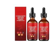 Aeluro Cayenne Drops, Aeluro Cayenne Pepper Drops, Aeluro Cayenne Pepper Extracto de Pimienta de Cayena, 60 ml de gota líquida de pimienta de cayena natural, fórmula suave (2)