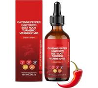 Aeluro Cayenne Drops, Aeluro Cayenne Pepper Drops, Extracto de Pimienta de Cayena, Gota de Pimienta de Cayena, Gota Líquida Natural de Pimienta de Cayena, Impulso del Metabolismo, Fórmula Suave (1)