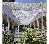 AEMIN Secado Rápido Impermeable Malla De Camuflaje Militar Redes De Camuflaje Blanca Toldo Camuflaje Exterior, Malla Sombra Blanca, para Decoración Fiesta del Tema (Size : 3x5m(9.84x16.4ft))