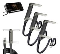 Aemmbon Kickcable 2-in-1 Stand Charging Cable 240w 1.5m/5ft, Kick Cable Charger, 240w Fast Charging Stand Data Cable with Bendphone Accessories, Sideways Phone Charger (3pcs 2m)
