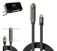 Aemmbon Kickcable 2-in-1 Stand Charging Cable 240w 1.5m/5ft, Kick Cable Charger, 240w Fast Charging Stand Data Cable with Bendphone Accessories, Sideways Phone Charger (1pcs 1m)