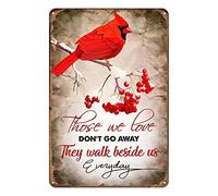Aenaon Letrero vintage de hojalata con texto en inglés "Those We Love They Walk Beside Us" Everyday Retro Home Kitchen Bar Rustic Wall Decor Funny Decor Sign 12 x 17 pulgadas