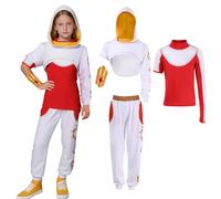 AENEY Disfraz de Nova Zombies 4 para niñas, vestido de baile de animadora con falda de malla, pulsera, disfraz de Halloween para cosplay para niños (mono, talla XXL)