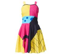 AENEY Disfraz de Sally de Pesadilla antes de Navidad, 5 piezas con peluca roja, mangas de bolsa, leggings para Halloween (talla M, 6-7 años)