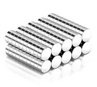 Aenienoe 100Piezas Imanes Neodimio Potentes Imanes Pequeños Redondos Magnet 5x2mm para Magnética Pizarra Blanca Refrigerador Foto Hogar Oficina y Escuela Mini Iman